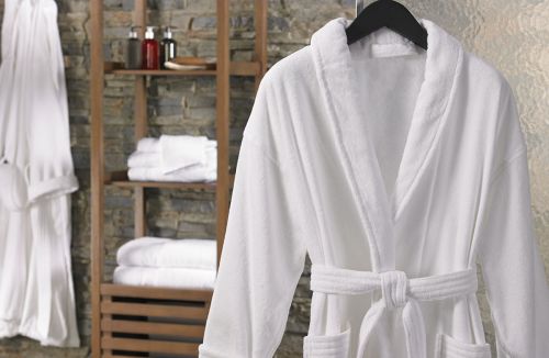 Produit Peignoir éponge col châle