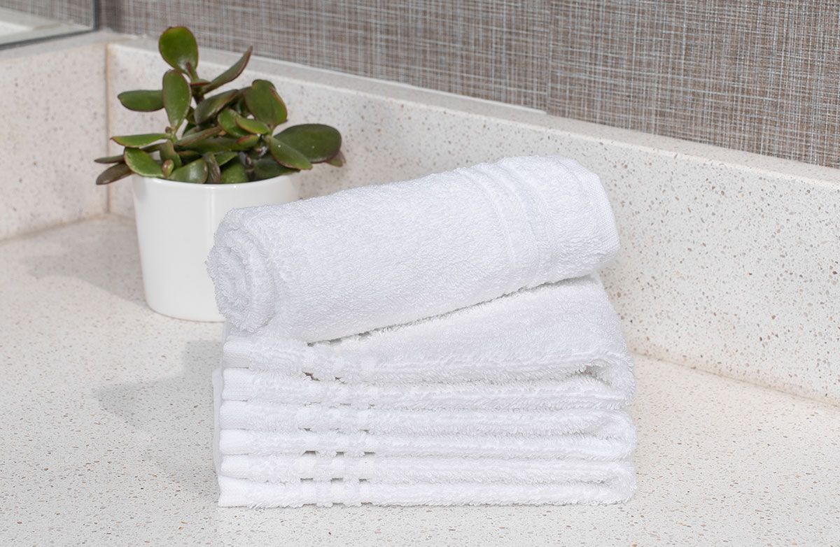 SUABO Soft Cotton Bath Washcloths Set Of 6 – 12x12 Inch, Quick-Dry, Absorbent Face & Body Towels For Bathroom, Spa, Gym - View #14
